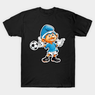 smurf playing football T-Shirt